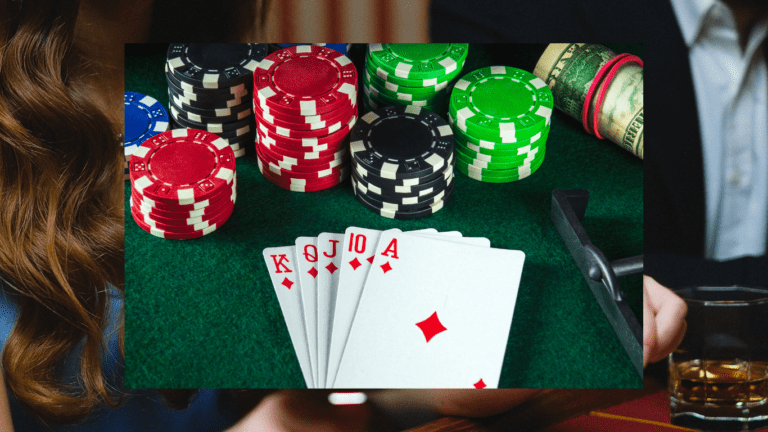 image of a casino chips and cards