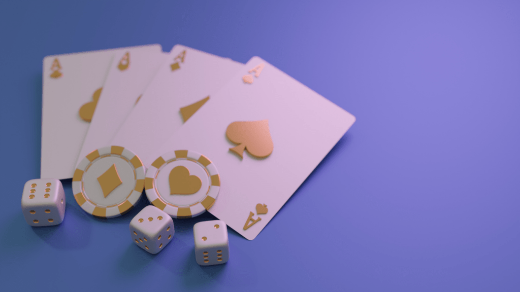 playing cards on a table