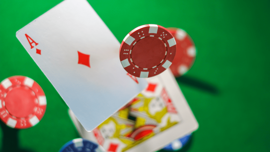 image of a casino chips and cards