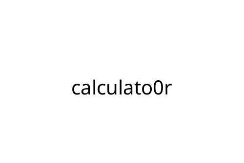 calculato0r
