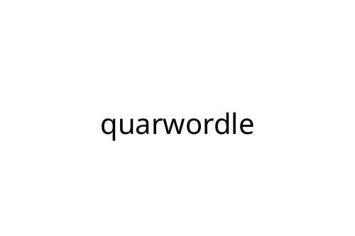 quarwordle