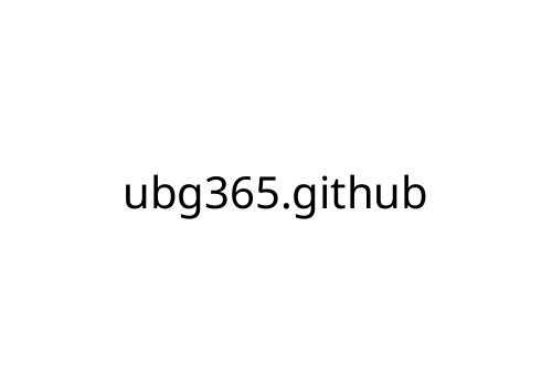 ubg365_github