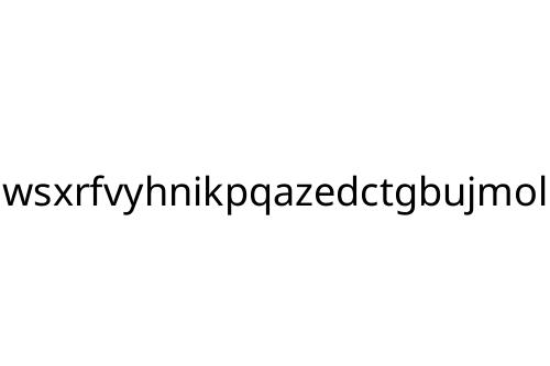 wsxrfvyhnikpqazedctgbujmol