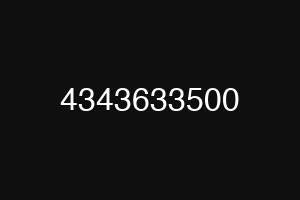 4343633500