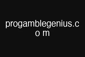 progamblegenius.c o m