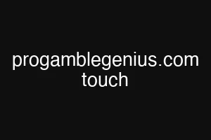 progamblegenius.com touch